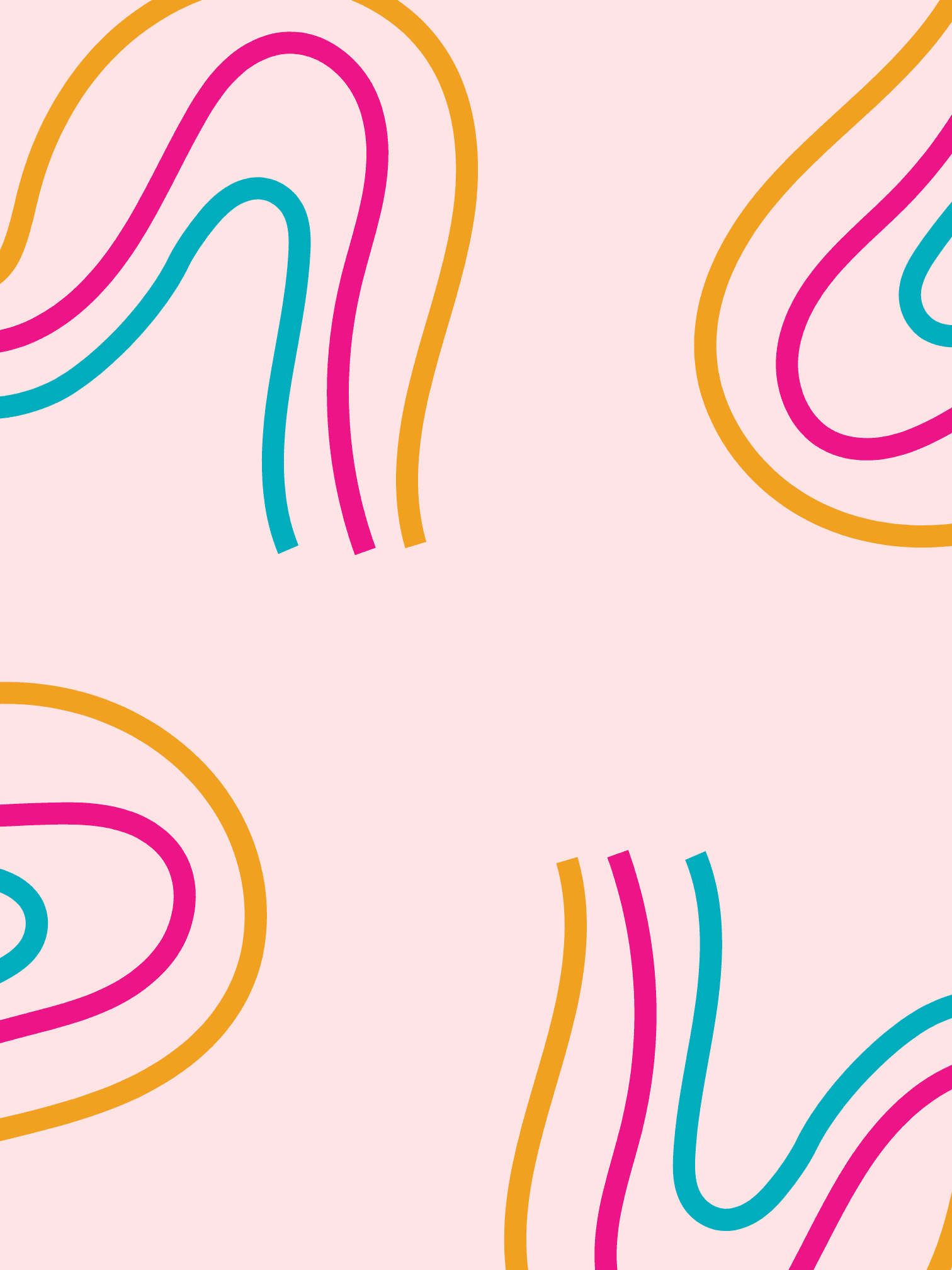 Illustrated background with diverse women and menstrual products